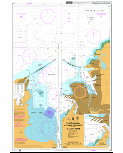 ADMIRALTY Chart CP1: Panama Canal Atlantic Entrance including Adjacent Ports