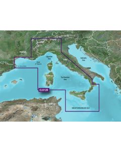 Garmin BlueChart g3 - Mediterranean Sea, Central-West (HXEU012R)