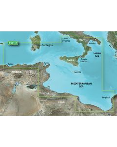 Garmin BlueChart g3 Vision - Italy Southwest & Tunisia (VEU013R)