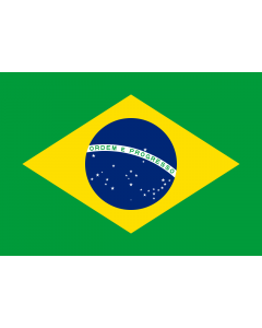 Brazil Sewn Courtesy Flag