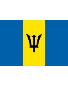Barbados 12 x 9 Courtesy Flag Polyester