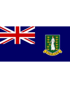 British Virgin Islands 12x9-Inch Courtesy Flag