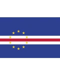 Cape Verde 12x9-Inch Courtesy Flag Polyester