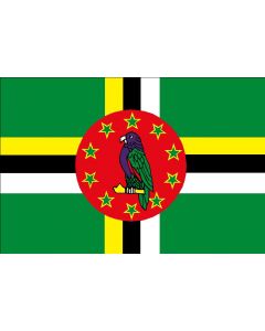 Dominica 12 x 9 Courtesy Flag Polyester