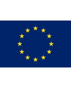 E.U. 12 x 9 Courtesy Flag Polyester