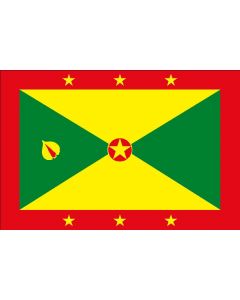 Grenada 12 x 9 Courtesy Flag Polyester