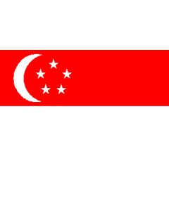Singapore 12 x 9 Courtesy Flag Polyester