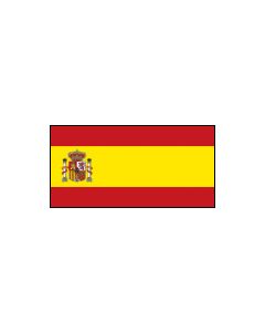 Spain 12x9-Inch Courtesy Flag Polyester