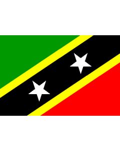 St.Kitts/Nevis 12 x 9 Courtesy Flag Polyester