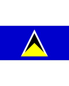 St.Lucia 12 x 9 Courtesy Flag Polyester