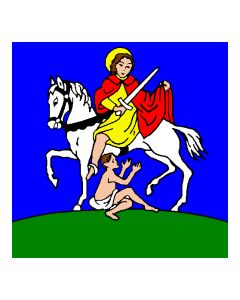 St.Martin 12 x 9 Courtesy Flag Polyester