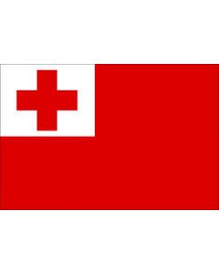 Tonga 12 x 9 Courtesy Flag Polyester