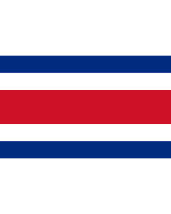 Costa Rica National/Merchant Courtesy Flag
