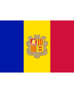 Andorra Courtesy Flag