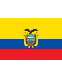 Ecuador National/Merchant Courtesy Flag