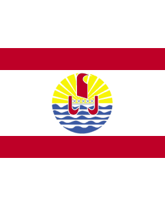 French Polynesia Courtesy Flag