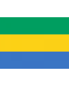 Gabon Courtesy Flag