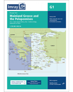 G1 Mainland Greece and the Peloponnisos (Imray Chart)