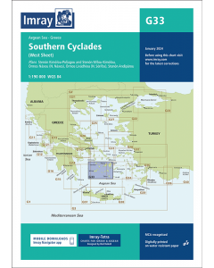 G33 Southern Cyclades - West Sheet (Imray Chart)
