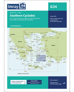 G34 Southern Cyclades - East Sheet (Imray Chart)
