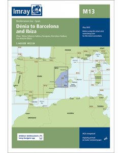 M13 Dénia to Barcelona and Ibiza (Imray Chart)