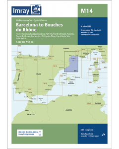 M14 Barcelona to Bouches du Rhône (Imray Chart)