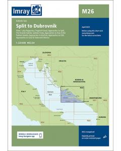 M26 Split to Dubrovnik (Imray Chart)