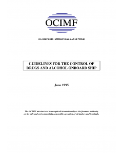 Guidelines For The Control of Drugs & Alcohol Onboard Ship