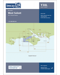 Laminated Y38 West Solent (Imray Chart)