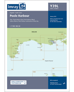 Laminated Y39 Poole Harbour (Imray Chart)