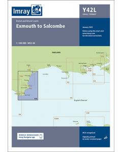 Laminated Y42 Exmouth to Salcombe (Imray Chart)