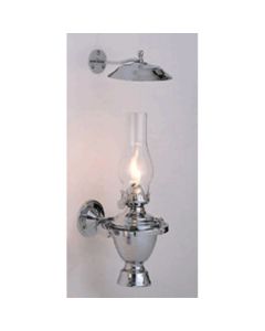 Chrome Atlantic Gimbal Lamp w/Smoke Bell