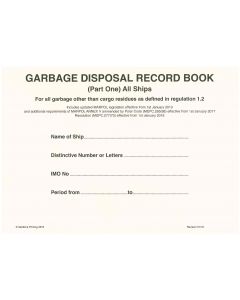 Garbage Disposal Record Book (Part 1 - All Ships)