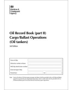 Oil Record Book Part 2 - MARPOL Cargo Ballast/Operations (Oil Tankers)