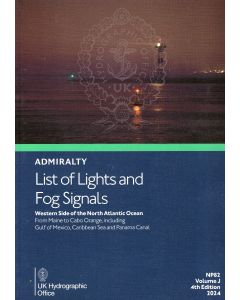 NP82 - ADMIRALTY List of Lights and Fog Signals: Western Side of the North Atlantic Ocean (Volume J)