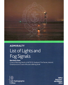 NP84  - ADMIRALTY List of Lights and Fog Signals: Northern Seas (Volume L)