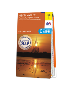 OS Explorer Active Map - Meon Valley (OL3)