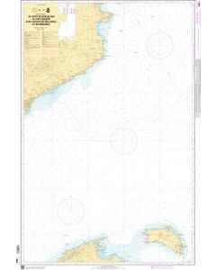 SHOM Chart 7663: Du port de Barcelona au Cap Cerbère avec les Îles de Mallorca et de Menorca