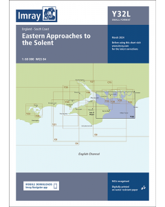 Laminated Y32 Eastern Approach to the Solent (Imray Chart)