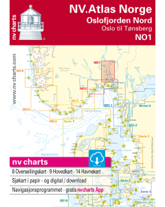 NO 1: NV.Atlas Norge - Oslofjord Nord (Oslo til Tønsberg) [New Edition Due April 2023]