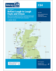 C64 North Channel - Belfast Lough to Lough Foyle and Crinan (Imray Chart)