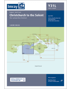 Laminated Y31 Christchurch to the Solent (Imray Chart)