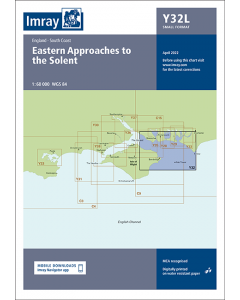 Laminated Y32 Eastern Approach to the Solent (Imray Chart)