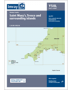 Laminated Y50 Saint Mary's, Tresco and Surrounding Islands (Imray Chart)