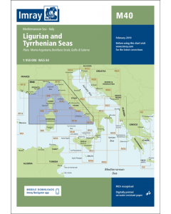 M40 Ligurian & Tyrrhenian Seas (Imray Chart)