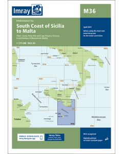 M36 South Coast of Sicilia to Malta (Imray Chart)