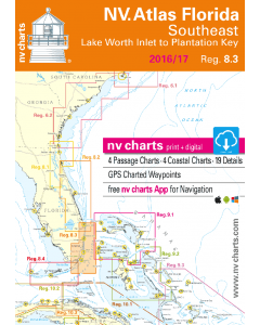 NV-Charts Reg. 8.3 - Florida, Southeast, Lake Worth to Plantation Key