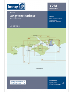 Laminated Y28 Langstone Harbour (Imray Chart)